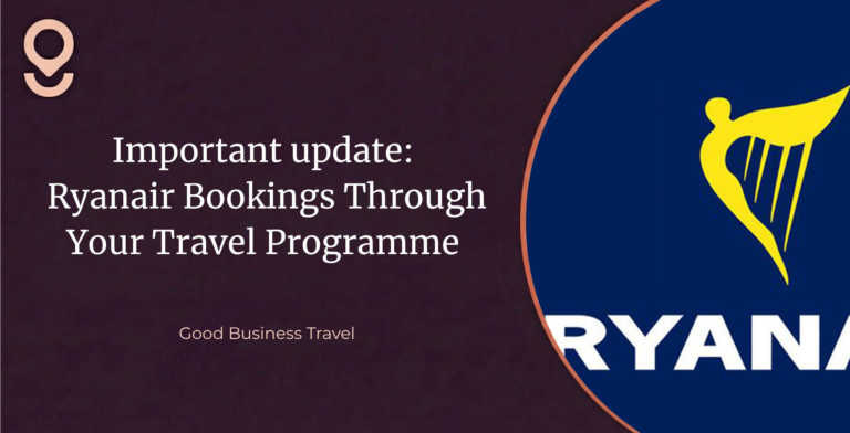Ryanair Bookings Through Your Travel Programme